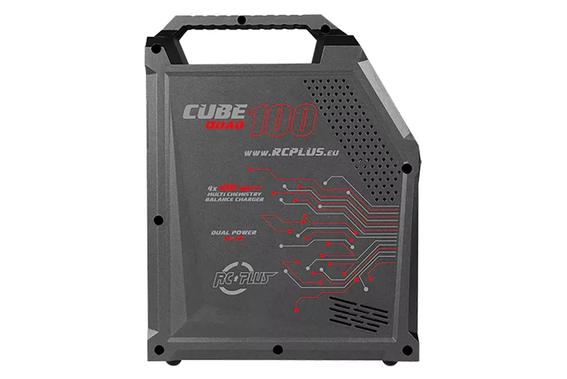 RC Plus – Cube 100 Quad-Ladegerät – AC-DC – 4 x 100 W – 4 x 6S Lixx – 15 Nixx – 20 V PB