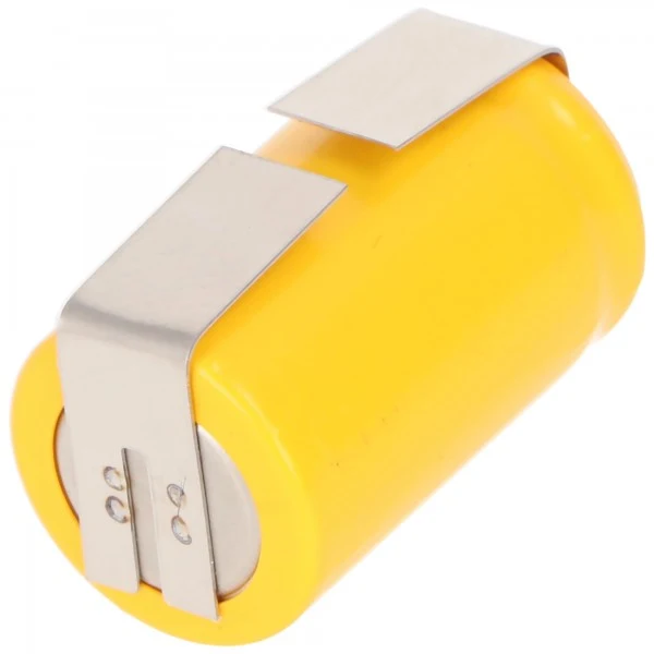 AccuCell Ersatzakku KR-600AE 2/3 A Cadnica NICD Akku mit Lötfahnen in U-Form (nicht original Sanyo)