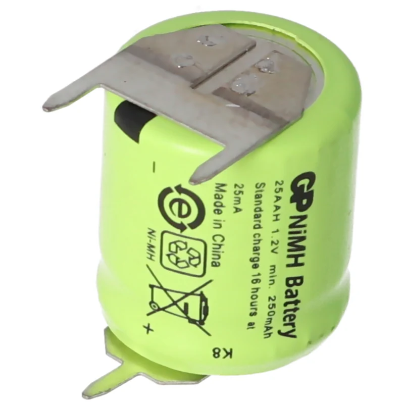 GP Batteries für Sanyo N-110AA NiMH 1,2V 150mAh 1/3 AA Mignon 3-er Print Akku