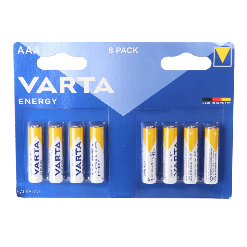Varta Energy Batterie Alkaline Micro AAA LR03 1,5V 8er Pack