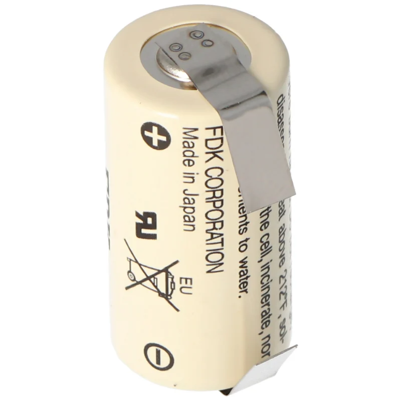 Sanyo CR17335SE 3V 1800mAh Size 2/3A Lötfahne U-Form Lithium Batterie