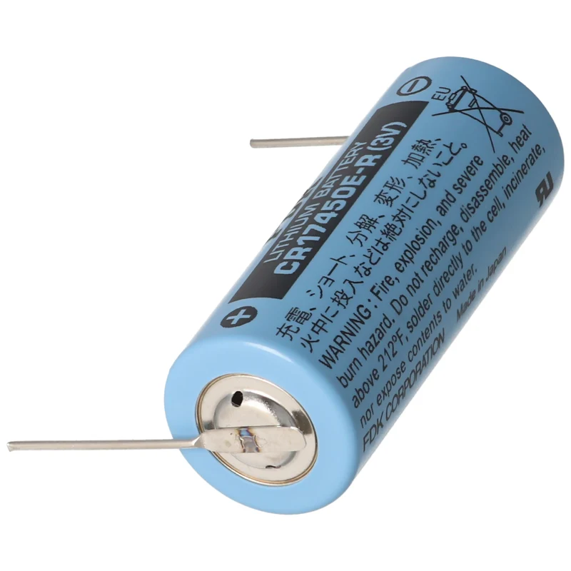 Sanyo CR17450E-R 3V 2200mAh Size A mit Lötpaddel Lithium Batterie