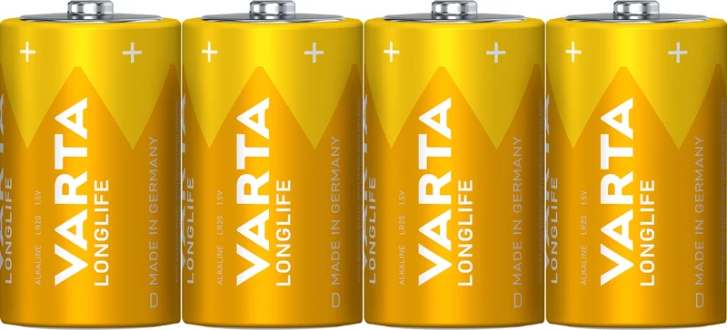 Varta Batterie Alkaline Mono D LR20 1,5V Longlife 4er-Pack