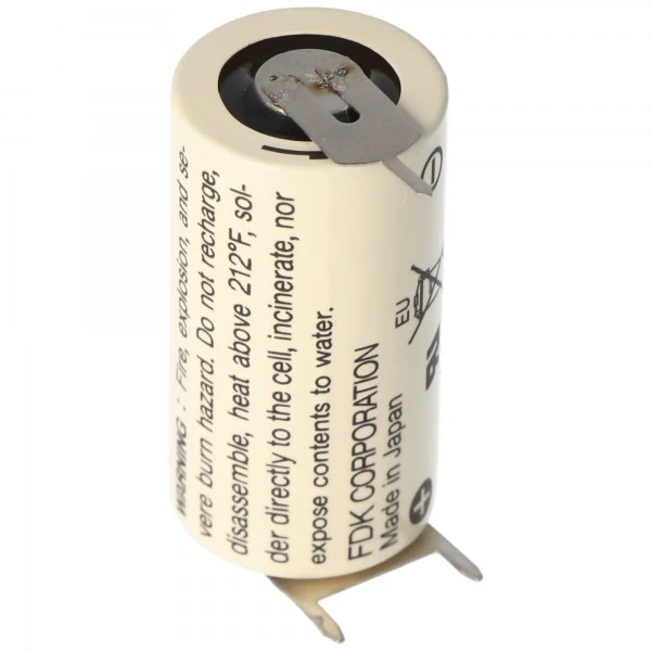 Sanyo CR17335 3V 1800mAh SE Size 2/3A 3er Print Lötfahnen Lithium Batterie