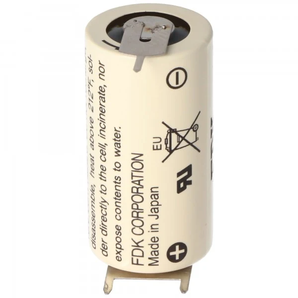 Sanyo CR17335 3V 1800mAh SE Size 2/3A 3er Print Lötfahnen Lithium Batterie