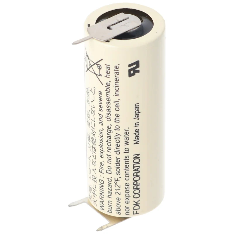 Sanyo CR17450SE 3V 2500mAh Size A 3er Print Lötfahnen Lithium Batterie