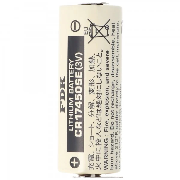 Sanyo CR17450SE 3V 2500mAh Size A 3er Print Lötfahnen Lithium Batterie