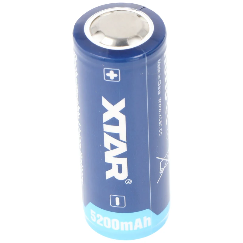 XTAR 26650 3,7V 5200mAh PCB geschützt Li-Ion Akku