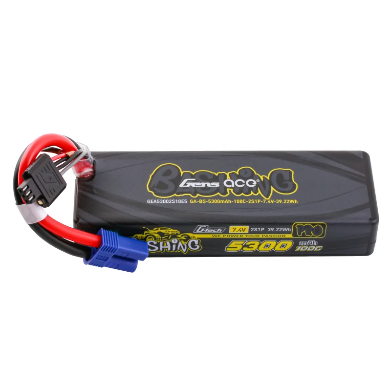 Gens ace G-Tech 5300 mAh 7,4 V 100 C 2S1P Lipo-Akku mit EC5-Bashing-Serie