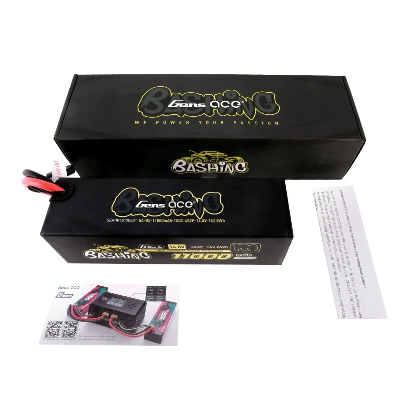 Gens Ace G-Tech 4S 11000mAh 14,8V 100C 4S2P EC5 Lipo-Akku Bashing-Serie