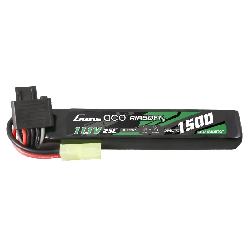 Gens ace G-Tech 25C 1500 mAh 3S1P 11,1 V Airsoft Lipo Akku mit Tamiya