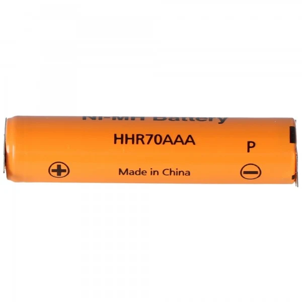 Panasonic HHR-70AAAE4 NiMH Akku 1,2V 700mAh AAA mit 1er Print auf Plus und Minuskontakt