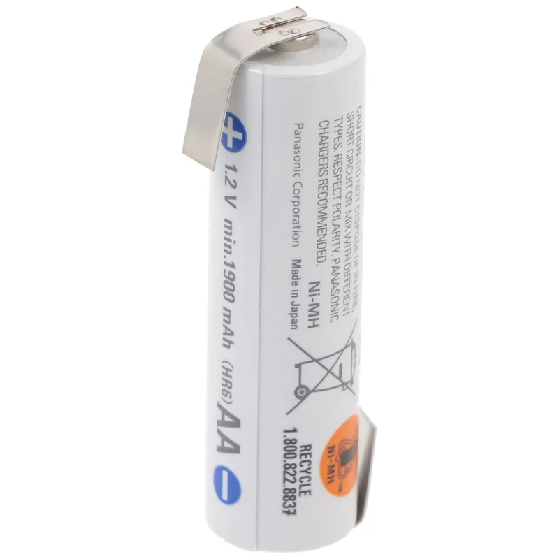 Panasonic eneloop Standard Akku Mignon AA HR-3UTG mit Lötfahne Z-Form
