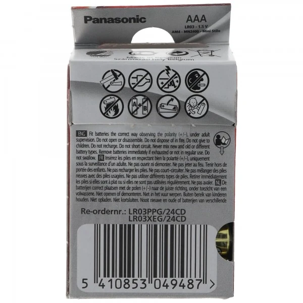Panasonic Pro Power Micro / AAA / LR03 Batterien im 24er Pack