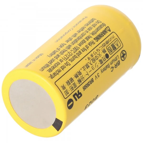 Panasonic BR-C Panasonic Lithium Batterie Baby ohne Lötfahne, 3,0 Volt BR26500