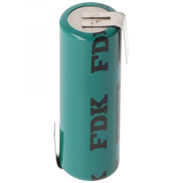 4/5AA NiMH Akku FDK 1,2 Volt 1100mAh mit Lötfahnen Z-Form, Industrieausführung Flattop 43x14,2mm