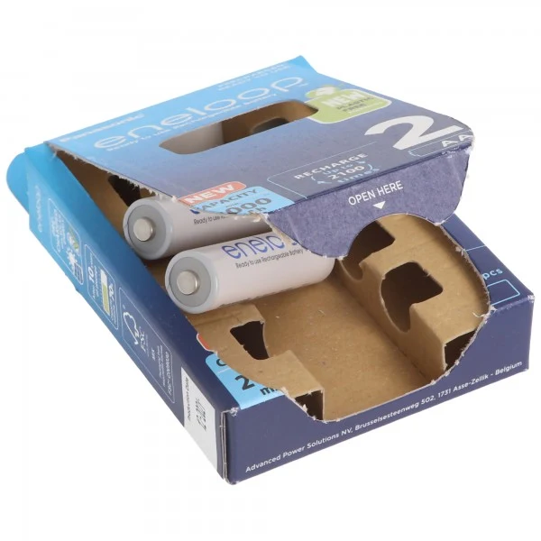 Panasonic eneloop, vorgeladen, 2-Pack BK-3MCDE/2BE Akku NiMH, Mignon, AA, HR06, 1.2V und 2000mAh 5410853064176