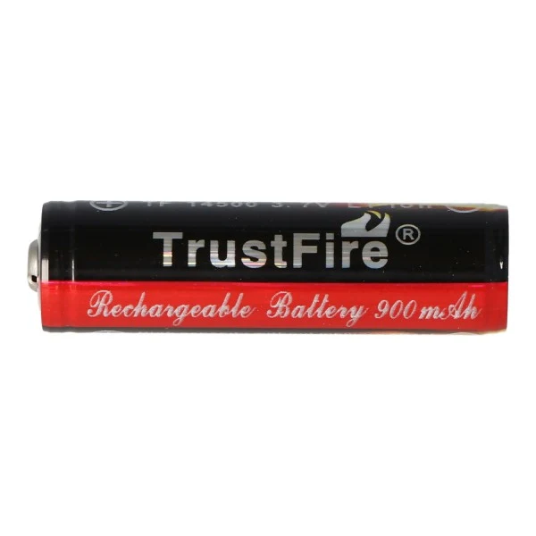 Trustfire 14500 900mAh 3,7V geschützte Li-Ion-Zelle Abmessungen 50,95x14,15mm