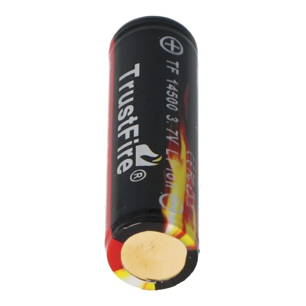Trustfire 14500 900mAh 3,7V geschützte Li-Ion-Zelle Abmessungen 50,95x14,15mm