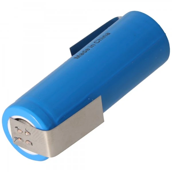AccuCell Li-ion Akku 14430 mit Lötfahnen Z-Form 1050mAh 3,6V - 3,7V Lithium-Ionen-Zelle ohne Schutzelektronik