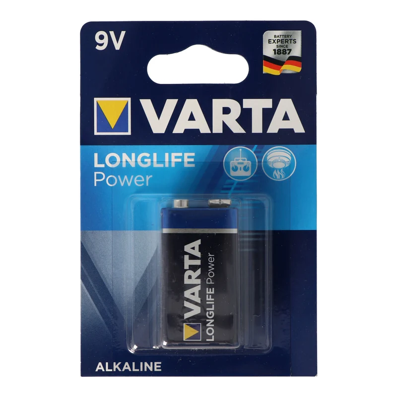 Varta 9V E-Block Batterie 4922 Longlife Power 1-er Blister 10er Packung