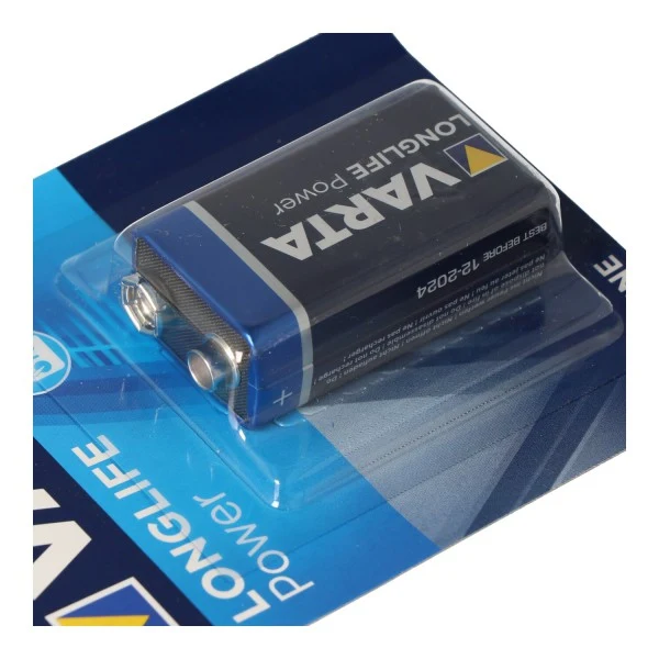 Varta 9V E-Block Batterie 4922 Longlife Power 1-er Blister 10er Packung