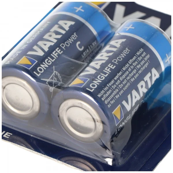 Varta Longlife Power Baby C 4914 Batterien 2er Blister