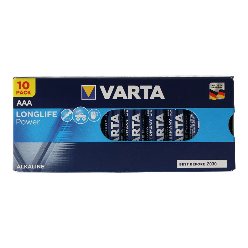 Varta Longlife Power Micro AAA Batterien 4903 High Energy 10er Box