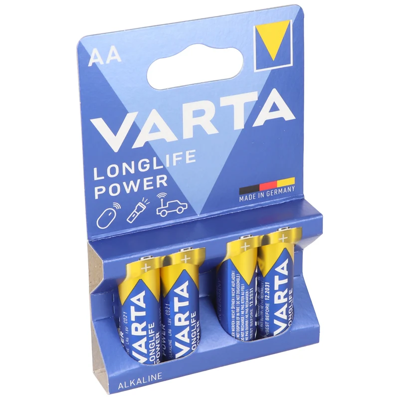 Varta Longlife Power 4906 Mignon AA Batterien 4er Blister