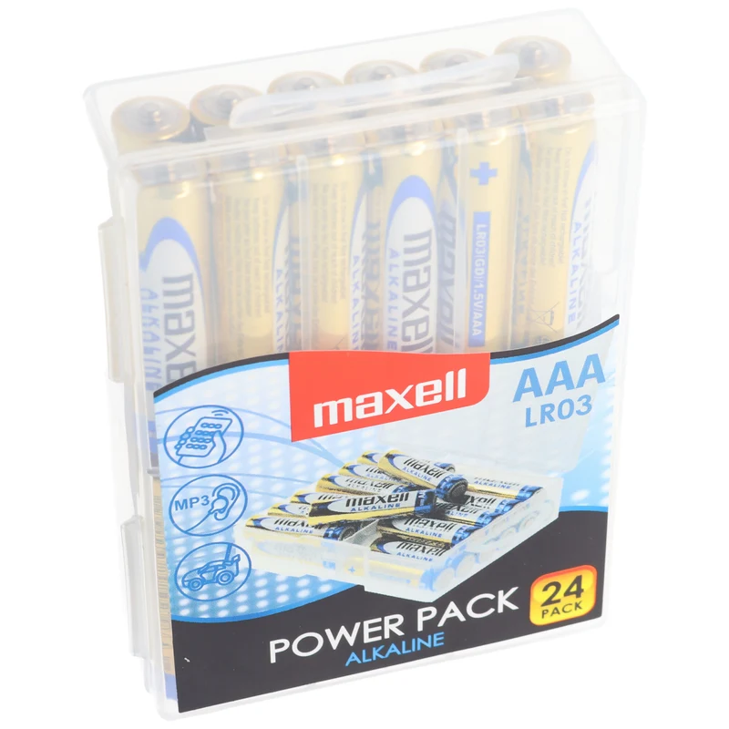 Maxell Alkaline Batterie LR03 AAA 1,5V Batterie 24er Pack