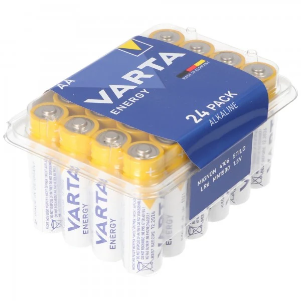 Varta AA Mignon LR6 Batterie inkl. Aufbewahrungsbox