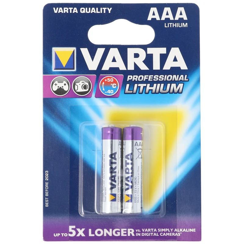 Varta Lithium Batterie AAA FR03 6103 Varta Ultra Lithium 1,5V