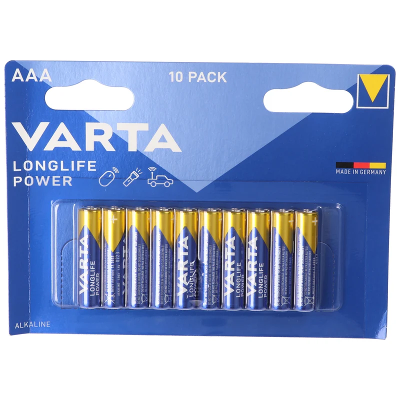Varta Batterie Alkaline AAA LR03 1,5V Blister (10-Pack)