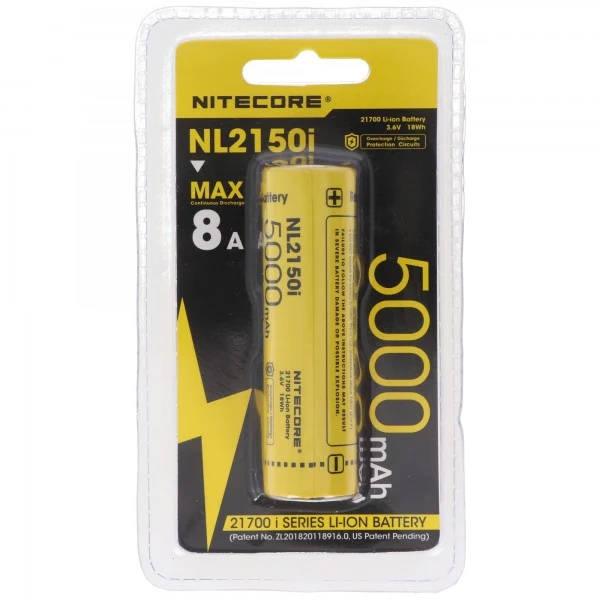 Nitecore NL2150i 21700 3,7V 5000mAh Li-Ion Akku