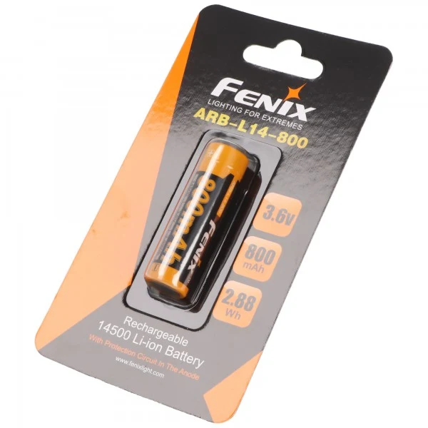Fenix ARB-L14-800 14500 Mignon AA 3,7V 800mAh geschützt Li-Ion Akku