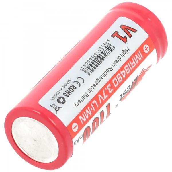 Efest IMR 18490 V1 3,7V 1100mAh Flattop Li-Ion Akku
