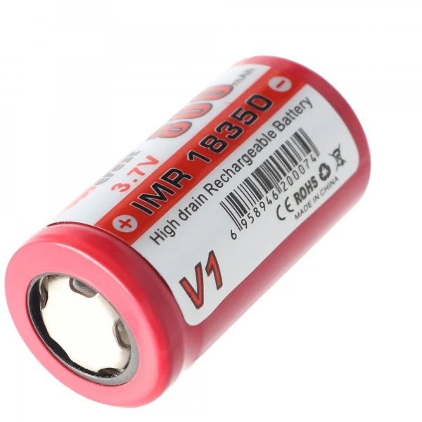 Efest IMR 18350 V1 3,7V 800mAh Pluspol flach ungeschützt Li-Ion Akku