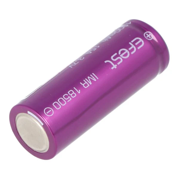Efest Purple IMR18500 13,7V 1000mAh Pluspol flach ungeschützt Li-Ion Akku
