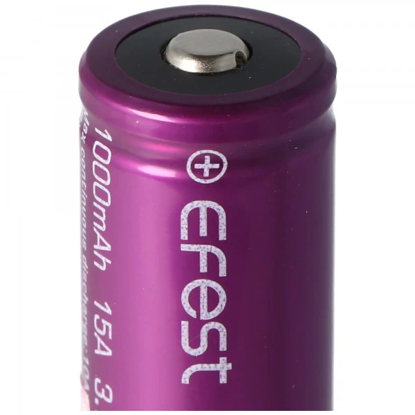 Efest Purple IMR18500 3,7V 1000mAh Button Top ungeschützt Li-Ion Akku