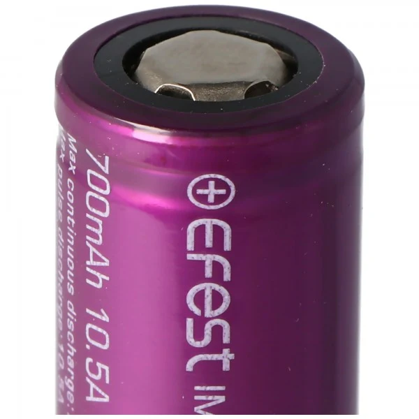 Efest Purple IMR18350 3,7V 700mAh (Pluspol flach) Li-Ion Akku