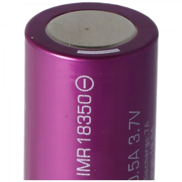 Efest Purple IMR18350 3,7V 700mAh (Pluspol flach) Li-Ion Akku