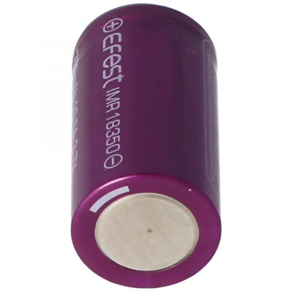 Efest Purple IMR18350 3,7V 700mAh (Pluspol flach) Li-Ion Akku