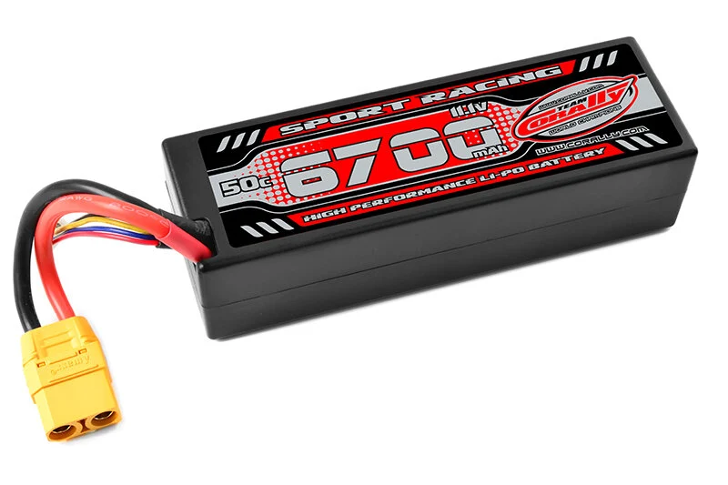 Team Corally C-49136-X Team Corally - Sport Racing 50C - 6700Mah - 3S - 11,1V - XT-90 - Hard Case