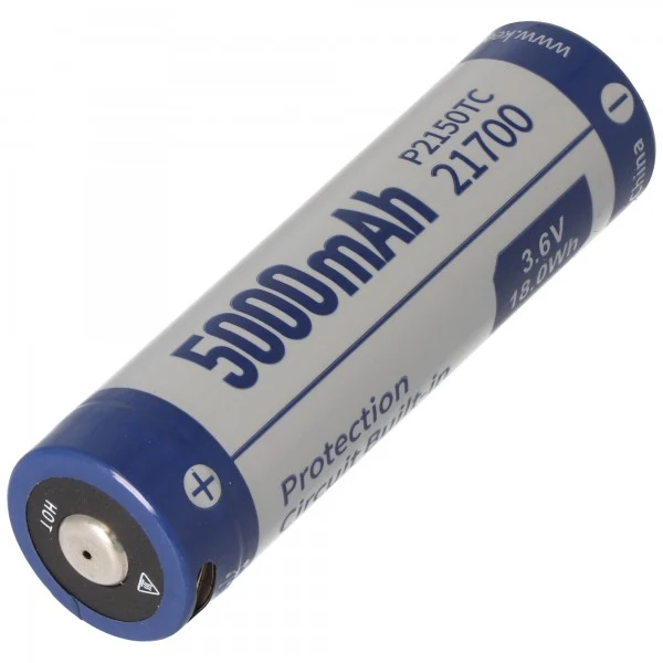 Keeppower 21700 3,7V 5000mAh PCB Schutz inkl. USB-C P2150TC (ohne Kabel) Li-ion Akku