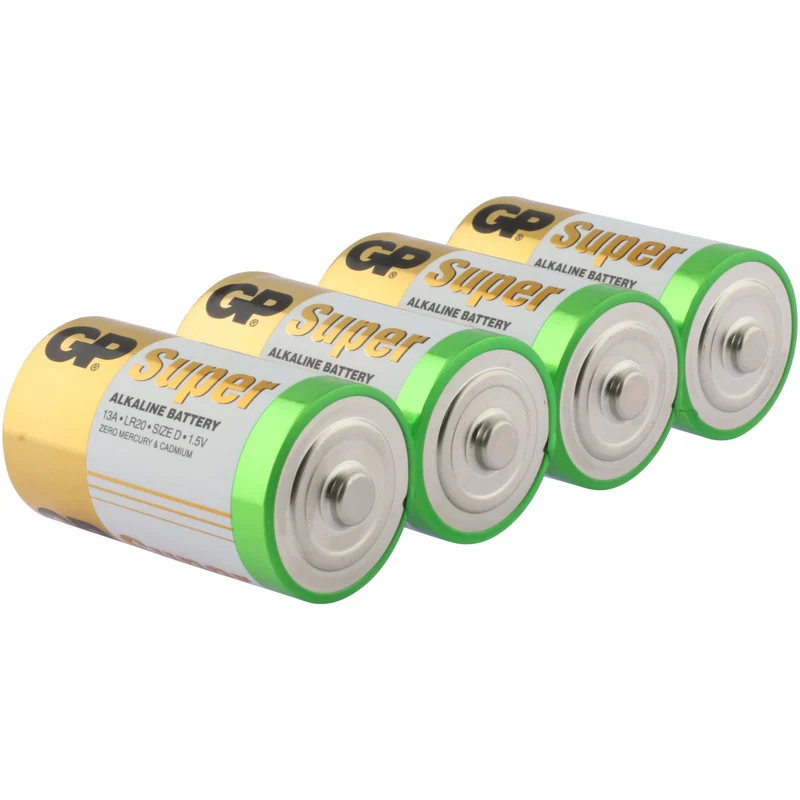 GP Batteries D Mono Batterie GP Alkaline Super 1,5V (4 Stück)