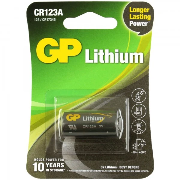 GP Batteries CR123A Batterie GP Lithium 3V 1400mAh