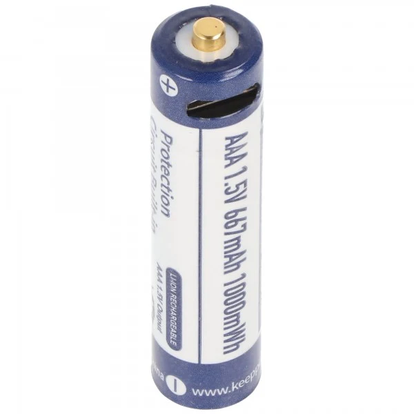 Keeppower AAA 1,5V 667mAh Micro AAA LR03 USB-Ladebuchse (2 Stück)