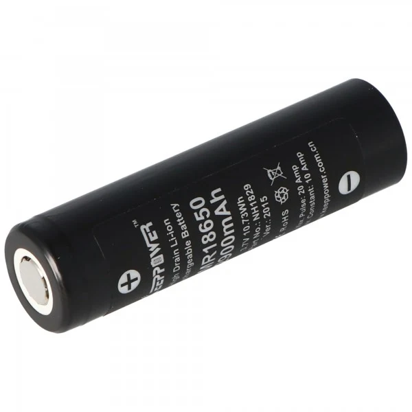 Keeppower IMR18650 3,7V 2900mAh 10A (Flat Top) Li-Ion Akku