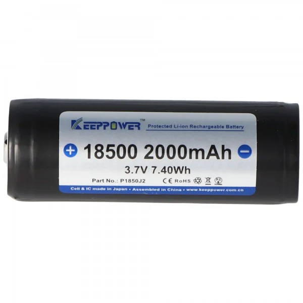 Keeppower 17500 3,7V 1200mA PCB geschützt Li-Ion Akku