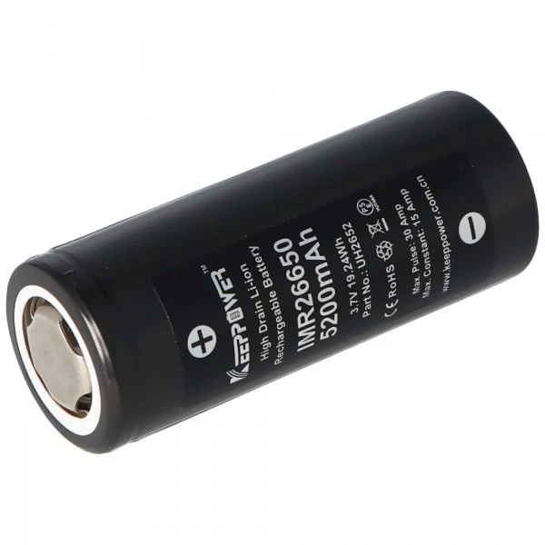 Keeppower IMR26650 3,7V 5200mAh Li-Ion Akku